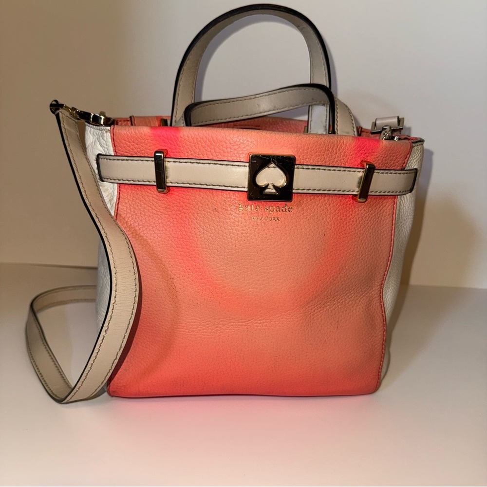 Kate Spade Pink and Cream Crossbody Bag
